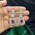 ruby red teardrop bridal jewellery set victorian wedding statement necklace & earrings