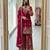 Pink faux georgette embroidered sharara set