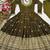 green faux blooming embroidered anarkali suit stitched