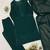 Dark-green georgette embroidered kurta set