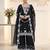 Black georgette embroidered palazzo set