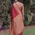 MAROON ART SILK BANARASI JACUARD WORK SAREE WITH UNSTITCHED BLOUSE PIECE
