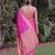 PINK ART SILK BANARASI JACUARD WORK SAREE WITH UNSTITCHED BLOUSE PIECE