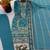 Green faux georgette embroidered kurta set