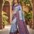 BLUE RAMA ART SILK BANARASI JACUARD WORK SAREE WITH UNSTITCHED BLOUSE PIECE