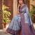BLUE RAMA ART SILK BANARASI JACUARD WORK SAREE WITH UNSTITCHED BLOUSE PIECE