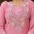 Pink satin embroidered palazzo set