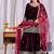 wine viscous velvet party wear embroidery sharara suit set
