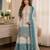 Multicolor georgette embroidered palazzo set