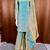 Champagne silk blend embroidered sharara set