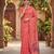 GAJRI LINEN JACUARD WORK SAREE WITH UNSTITCHED BLOUSE PIECE