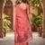 GAJRI LINEN JACUARD WORK SAREE WITH UNSTITCHED BLOUSE PIECE