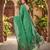 GAJRI LINEN JACUARD WORK SAREE WITH UNSTITCHED BLOUSE PIECE