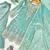 Green silk blend embroidered palazzo set