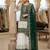 Green faux georgette embroidered sharara set