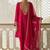 Rani pink soft silk blend heavy thread embroidery with sequins work readymade salwar kameez