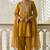 Mustard soft silk blend  heavy thread embroidery with sequins work readymade salwar kameez