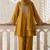 Mustard soft silk blend  heavy thread embroidery with sequins work readymade salwar kameez