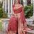 RED ART SILK BANARASI JACUARD WORK SAREE WITH UNSTITCHED BLOUSE PIECE