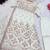 White faux georgette embroidered anarkali set