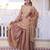 Champagne silk blend embroidered sharara set