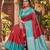 RAMA RED ART SILK JACUARD WORK SAREE WITH UNSTITCHED BLOUSE PIECE