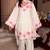 White rayon embroidered palazzo set
