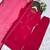 Red faux georgette embroidered palazzo set