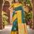 YELLOW GREEN ART SILK JACUARD WORK SAREE WITH UNSTITCHED BLOUSE PIECE