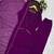 Purple faux georgette embroidered palazzo set