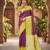 YELLOW WINE ART SILK JACUARD WORK SAREE WITH UNSTITCHED BLOUSE PIECE