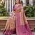 BEIGE WINE ART SILK BANARASI JACUARD WORK SAREE WITH UNSTITCHED BLOUSE PIECE