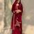 Red faux georgette embroidered palazzo set