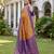 MUSTARD BLUE ART SILK BANARASI JACUARD WORK SAREE WITH UNSTITCHED BLOUSE PIECE