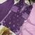 Purple rayon embroidered palazzo set