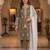 Brown rayon embroidered palazzo set