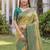 PARROT GREEN ART SILK BANARASI JACUARD WORK SAREE WITH UNSTITCHED BLOUSE PIECE