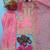 Pink silk blend embroidered farshi salwar set