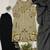 Olive silk blend embroidered palazzo set