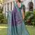 TURQUOISE ART SILK BANARASI JACUARD WORK SAREE WITH UNSTITCHED BLOUSE PIECE