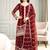 Maroon silk blend embroidered palazzo set