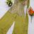 Green viscose embroidered sharara set