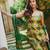Yellow silk blend printed palazzo set