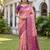LIGHT PINK ART SILK BANARASI JACUARD WORK SAREE WITH UNSTITCHED BLOUSE PIECE
