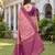 LIGHT PINK ART SILK BANARASI JACUARD WORK SAREE WITH UNSTITCHED BLOUSE PIECE
