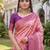 LIGHT PINK ART SILK BANARASI JACUARD WORK SAREE WITH UNSTITCHED BLOUSE PIECE