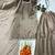 Brown silk blend embroidered palazzo set