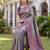TURQUOISE BLUE ART SILK BANARASI JACUARD WORK SAREE WITH UNSTITCHED BLOUSE PIECE