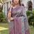 TURQUOISE BLUE ART SILK BANARASI JACUARD WORK SAREE WITH UNSTITCHED BLOUSE PIECE