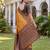 YELLOW BLACK ART SILK BANARASI JACUARD WORK SAREE WITH UNSTITCHED BLOUSE PIECE
